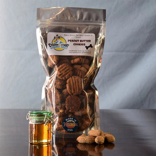 Peanut Butter Cookie Dog Treats