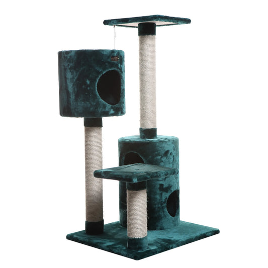 Armarkat Real Wood Cat Tree House — Two Private Condos