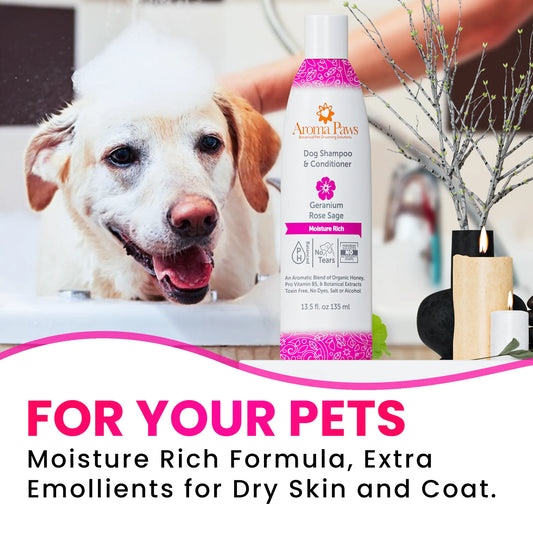 Aroma Paws Geranium & Sage Shampoo — 13.5oz