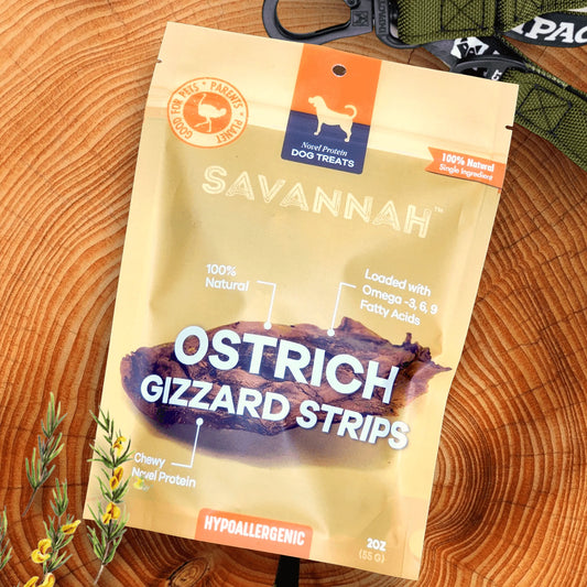 Ostrich Gizzard Strip Chews
