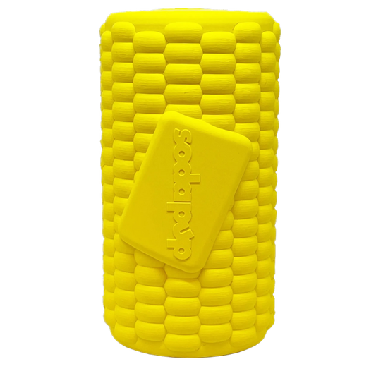 Corn on the Cob Treat Dispenser — Durable Rubber Dog Toy