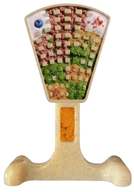 Waffle Tower Nylon Chew & Enrichment Toy — For Strong Chewers
