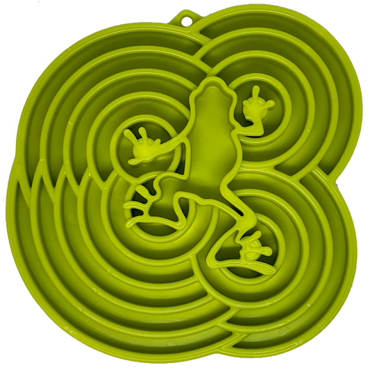 Water Frog Slow Feeder Tray — Enrichment Bowl