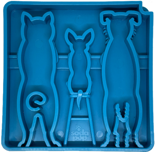 Waiting Dogs Slow Feeder Tray — Enrichment Bowl